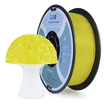 ZIRO ZIRO Transparent PLA Filament, 3D Printer Filament PLA PRO 1.75 1KG Spool, Pure Color, Clear Material Fits for Most 3D Printing FDM Printers, Translucent Yellow