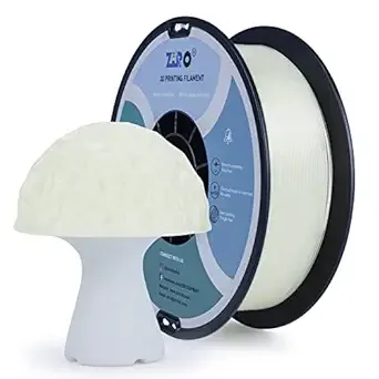 ZIRO ZIRO 3D Printer Filament, Transparent PLA Filament, PLA PRO Translucent 1.75 1KG(2.2lbs) Spool, Dimensional Accuracy +/-, Clear Material Fits for Most 3D Printing FDM Printers