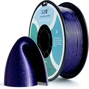 ZIRO ZIRO Shiny Sparkle PLA Filament with Glitter, Shining 3D Printer PLA Filament, Diamond Series Colorful Spool 1kg, Neatly Wound, Fit Most FDM 3D Printers, Dimaond Blue
