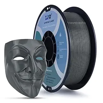 ZIRO ZIRO PLA Filament, 3D Printer Filament, PLA PRO Basic Color Series 1KG(2.2lbs) Spool, Dimensional Accuracy +/-, Dark Gray