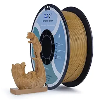 ZIRO ZIRO PLA Filament, Pure Color 3D Printer Filament, PLA PRO Basic Color Series 2.2lbs Spool, Fit for Most FDM Printers, Brown