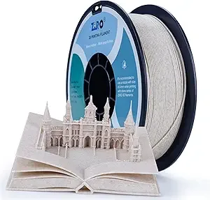 ZIRO ZIRO PLA Stone Filament, Nature Rock-Like 3D Printer Filament, Fits for Almost All FDM 3D Printers, 1KG/2.2lbs Spool, Straw