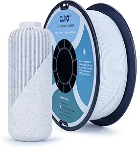 ZIRO ZIRO PLA Stone Filament,3D Printer Filament PLA Blue and White Color 1KG(2.2lbs) - Blue and White