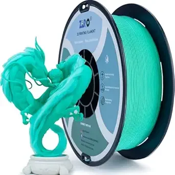 ZIRO ZIRO Matte PLA Filament, Pure Color No-Shine 3D Printer Filament, High Toughness 3D Printing Material, Cyan (Matte)