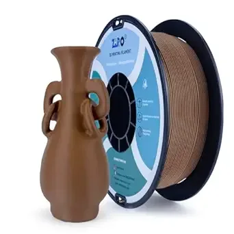 ZIRO ZIRO Matte PLA Filament, Pure Color No-Shine 3D Printer Filament, High Toughness 3D Printing Material, Dimensional Accuracy +/-, Chocolate(Matte)