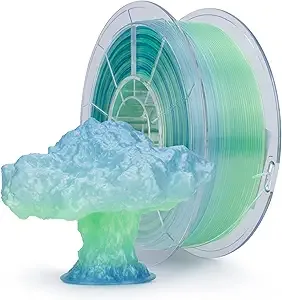 ZIRO ZIRO 3D Printer Filament,Translucent PLA Filament,Multicolor Rainbow PLA Filament,1KG/2.2lb,Season Series - Summer