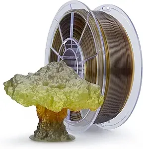 ZIRO ZIRO 3D Printer Filament, Color Gradient Translucent PLA Filament, Semi-Transparent Multicolor Rainbow PLA, 1KG/2.2lb Spool, Season Series - Autumn