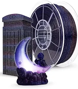 ZIRO ZIRO 3D Printer Filament, Gradient Twinkling PLA Filament, Multicolor Sparkle Galaxey PLA Material, 1KG/2.2lb, Fit for Most Printers, Starry Sky