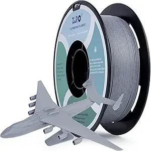 ZIRO ZIRO Carbon Fiber PLA Filament, Tough 3D Printer Filament, Reinforced Printing 0.8KG, 15% Carbon Fiber Contained, Fits for Almost All FDM 3D Printers, 1.76lbs, Space Gray