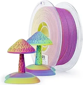 ZIRO ZIRO PLA Filament Matte, Multicolors 3D Printer Filament, Tri-Colors 3-in-1 Chrome Coextrusion, Magic Visual Effect PLA, Fit Most FDM 3D Printers,1KG/2.2lb Spool, Rosy Cloud (Matte)