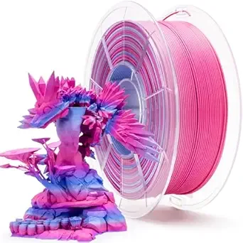 ZIRO ZIRO Fast Color Changing PLA, Matte Multi Colors Filament, Matte Rainbow 3D Printer Filament, Dimensional Accuracy +/-, Fit Most 3D Printers, 1KG/ 2.2lbs Spool, Dreamy Dusk