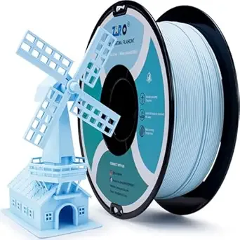 ZIRO ZIRO 3D Printer Filament, Matte PLA Filament, Pastel Colors PLA Series, 3D Printing Material, Fit Most FDM Printers 1kg/2.2lbs Spool, Pastel Blue(Matte)