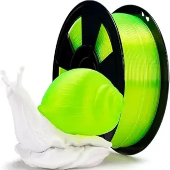 ZIRO ZIRO PLA 3D Printer Filament Translucent 3D Printing Filament, Fit for Almost All FDM Printers, 2.2lbs Pure Color Bright PLA, Translucent Fluo Yellow