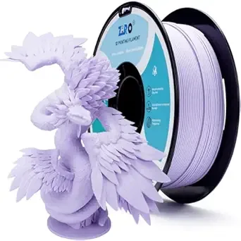 ZIRO ZIRO Matte PLA Filament, Shine-Free Finish 3D Printer Filament, Pastel Colors PLA Series, 1kg/2.2lbs Spool, Dimensional Accuracy +/-, Fit Most FDM 3D Printers, Pastel Purple(Matte)