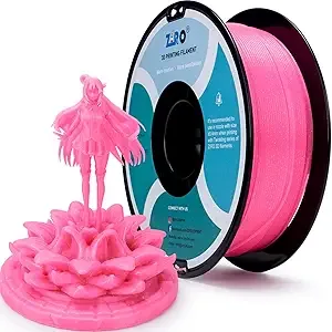 ZIRO ZIRO Sparkle PLA Filament, Shiny Glitter with Transluent PLA Base, Twinkling 3D Printer Filament, Galaxy Colorful Printing Material, 1kg/2.2lbs Spool, Twinkling Pink