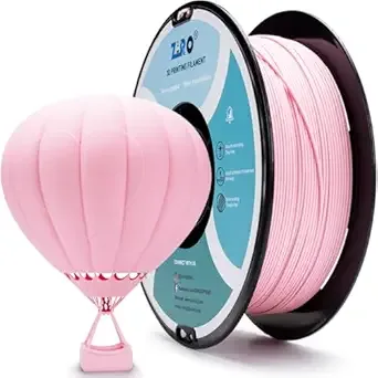 ZIRO ZIRO 3D Printer Filament, Matte PLA Filament, Pastel Colors PLA Series, 3D Printing Material, Fit Most FDM Printers 2.2lbs Spool, Dimensional Accuracy +/-, Pastel Pink(Matte)