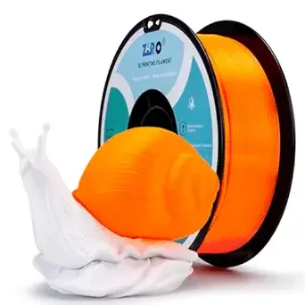 ZIRO ZIRO PLA Filament, 3D Printing Filaments Translucent Series, High Light Transmittance Bright Color 3D Printer Material, Fit Most FDM Printers,1KG Spool, Translucent Fluo Orange