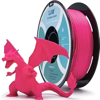 ZIRO ZIRO Matte PLA Filament 3D Printer Filament Shiny-Free Finish Matte PLA Series 3D Printing Material, 2.2lbs Spool, Dimensional Accuracy +/-, Rose(Matte)