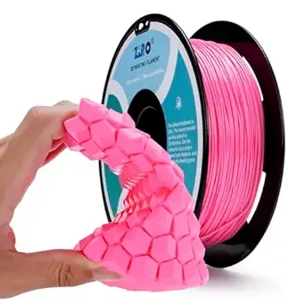 ZIRO ZIRO TPU Filament, Flexible 3D Printer Filament, Shore 95A Hardness TPU, Compatible with Most FDM Printers, Colorful Soft 3D Printing Material, 0.8KG/1.8lbs Spool, Pink