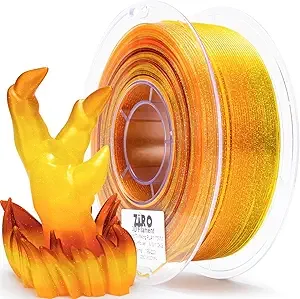 ZIRO ZIRO PLA Filament, Fast Color Changing Twinkling PLA, Sparkle Glitter with Colorful Transluent Base, 3D Printing Material, 2.2lbs Spool, Fit Most FDM Printers, Flower Series, Sunflower