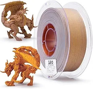 ZIRO ZIRO Matte Tri-Colors PLA Filament, Magic Discoloration PLA, Color Change by Angle 3D Printer Filament, Dimensional Accuracy +/-, Fit Most 3D Printer, Matte Finish 1KG Spool, Desert