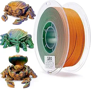 ZIRO ZIRO Matte Tri-Colors PLA Filament, Magic Color Change Filament, Color Change by Angle 3D Printer Filament, Dimensional Accuracy +/-, Fit Most 3D Printer, Matte 1KG Spool, Rusted Jungle
