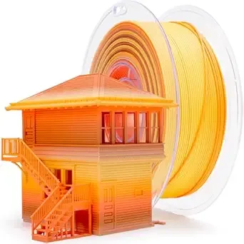 ZIRO ZIRO Fast Color Changing Filament, Matte Multi Colors 3D Printer Filament, Rainbow PLA Material, Dimensional Accuracy +/-, 1KG/ 2.2lbs Spool, Fit Most FDM 3D Printer, Falling Leaves