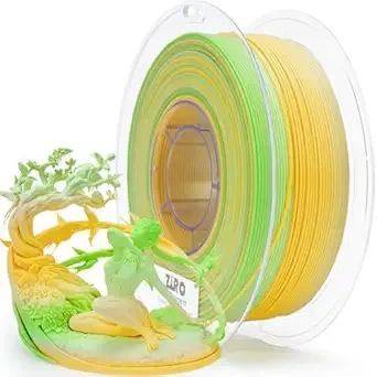 ZIRO ZIRO Fast Color Changing Filament, Matte Multi Colors 3D Printer Filament, Rainbow PLA Materia, Dimensional Accuracy +/-, 1KG/ 2.2lbs Spool, Fit Most FDM 3D Printer, Sprout