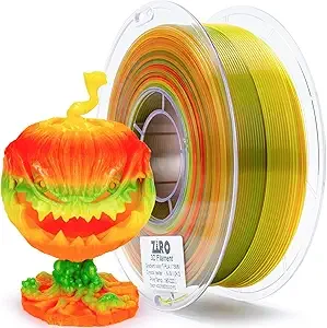 ZIRO ZIRO Translucent Fast Color Changing PLA, Rainbow Multicolor Filament, 3D Printing Material, Semi-Transparent 2.2lbs Spool, Fit Most 3D Printers, Crystal Nectar