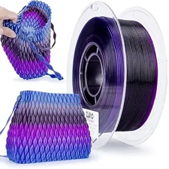 ZIRO ZIRO TPU Filament, Shore 95A Hardness TPU, Flexible Fast Color Change Filament, Compatible with Most FDM Printers, Colorful and Soft 3D Printing Material, 0.8KG/ 1.76lbs Spool, Flex Nightsky