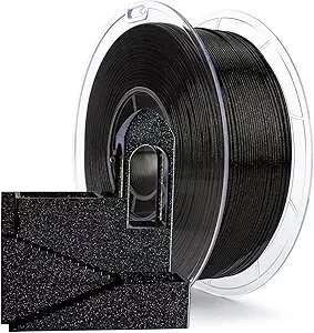 ZIRO ZIRO Sparkle PLA Filament, Firely PLA Series, Twinkling Galaxy Colorful 3D Printing Material, 1kg Spool, Dimensional Accuracy +/-, Fit Most 3D Printers, Obsidian Gold