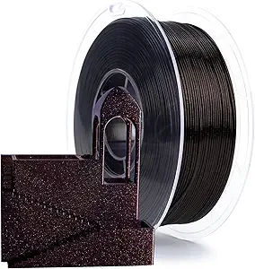ZIRO ZIRO PLA Filament, Super Shiny Sparkle Glitter, Firely PLA Series 3D Printer Filament, Colorful Printing Material,1kg/2.2lbs Spool, Fit Most FDM Printers & Pens, Flame Red