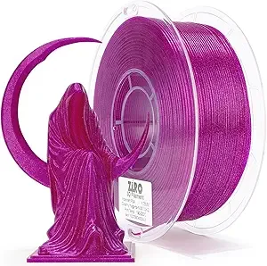 ZIRO ZIRO 3D Printer Filament Twinkle Effect 3D Printing Material, Iridescent PLA Series, Colorful Sparkling1KG/2.2lb Spool, Fit Most FDM Printers, Dreamy Magenta