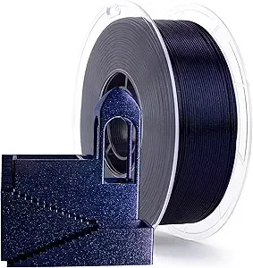ZIRO ZIRO PLA Filament, Super Shiny Sparkle Glitter, Firely PLA Series 3D Printer Filament, Colorful Printing Material,1kg/2.2lbs Spool, Fit Most FDM Printers & Pens, Deepsea Blue