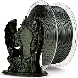 ZIRO ZIRO Chameleon Series Filament, 3D Printer Filament, Shiny Sparkle PLA with Glitter, Super Twinkling Effect Material 1kg/2.2lbs Spool, Fit Most FDM 3D Printers, Moss Green Luster