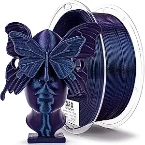 ZIRO ZIRO 3D Printer Filament Shiny Super Sparkle PLA with Glitter, Chameleon Series Filament, Twinkling Effect PLA 1kg Spool, Fit Most FDM 3D Printers Pens, Abyss Blue Luster