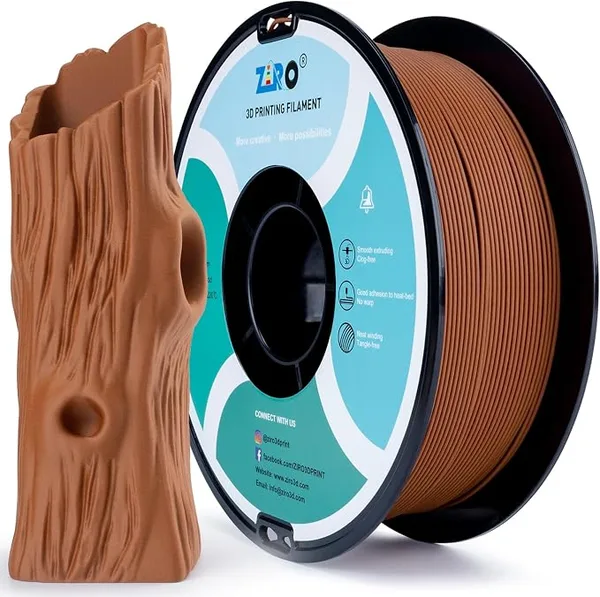 ZIRO PLA Wood Walnut Wood