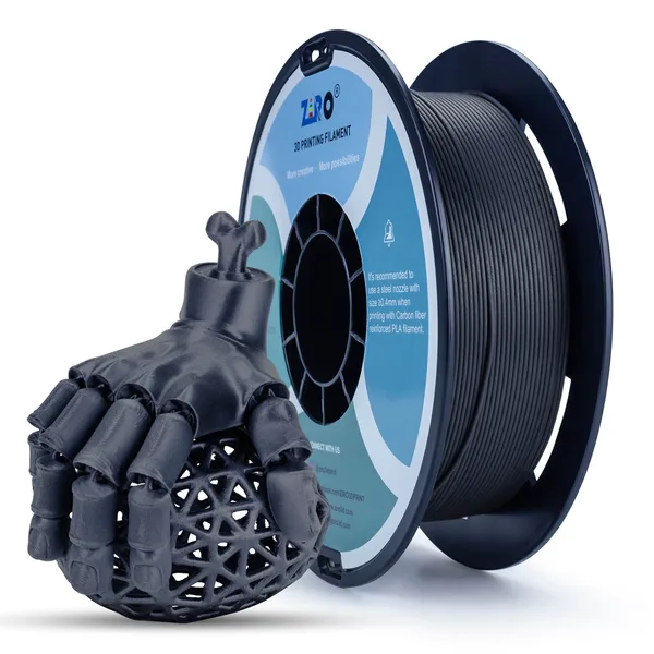 ZIRO ZIRO Carbon Fiber PLA Filament, Black