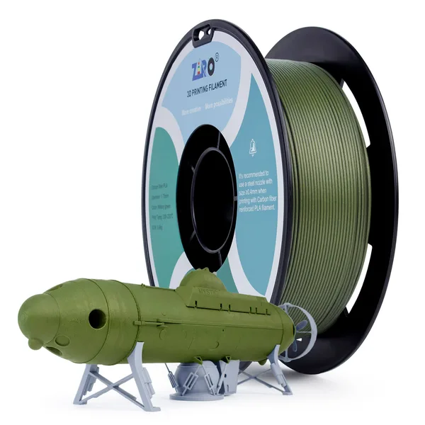 ZIRO ZIRO Carbon Fiber PLA Filament, Military Green