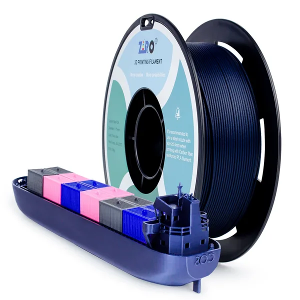 ZIRO ZIRO Carbon Fiber PLA Filament, Navy Blue