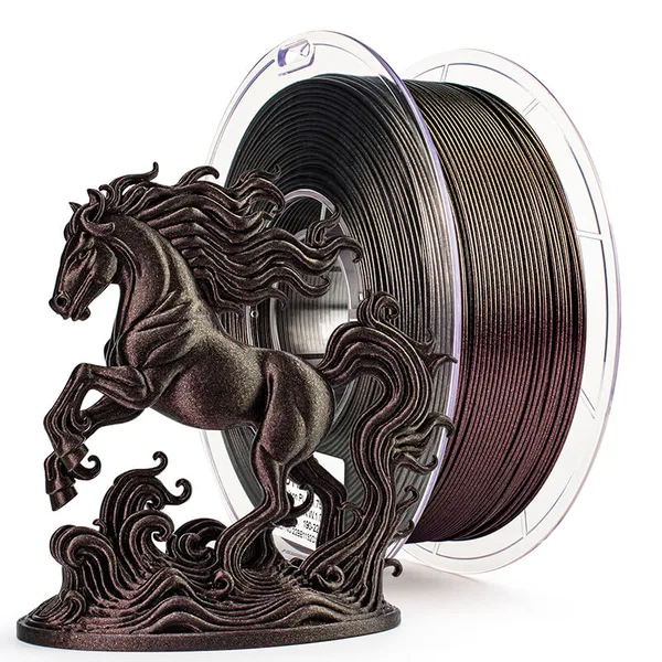 ZIRO ZIRO Chameleon Series PLA Filament 1kg/2.2lb Spool , Scarlet Gold Luster