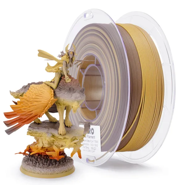 ZIRO ZIRO Fast Gradient Matte PLA Filament, Castle Brick