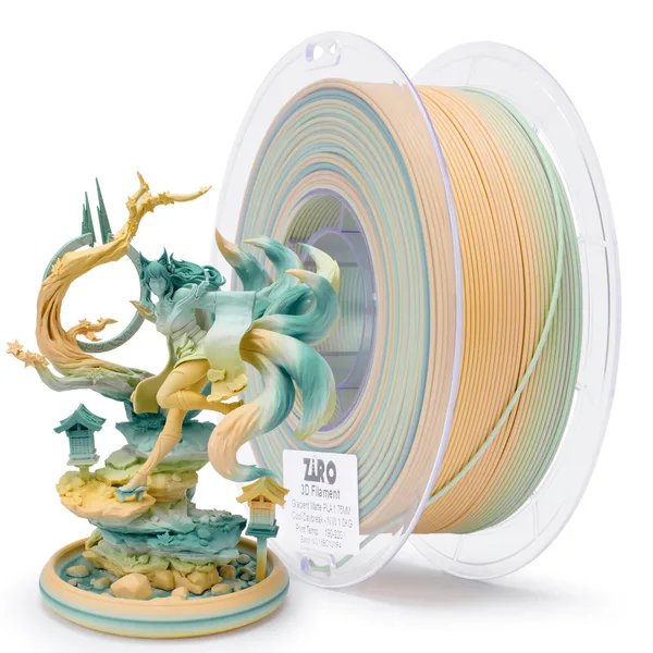 ZIRO ZIRO Fast Gradient Matte PLA Filament, Cool Daybreak
