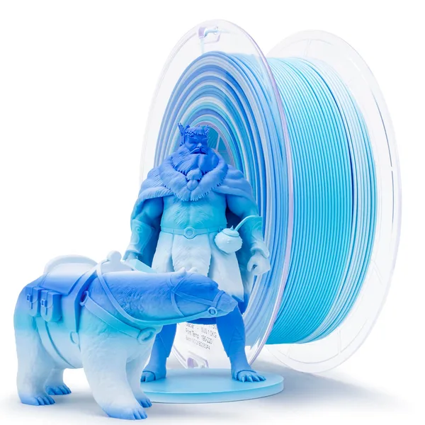 ZIRO ZIRO Fast Gradient Matte PLA Filament, Glacier