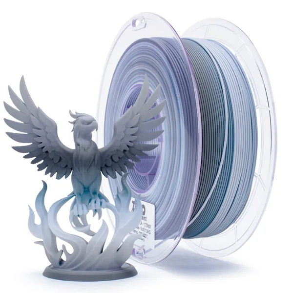 ZIRO ZIRO Fast Gradient Matte PLA Filament, Gray Layer Rock