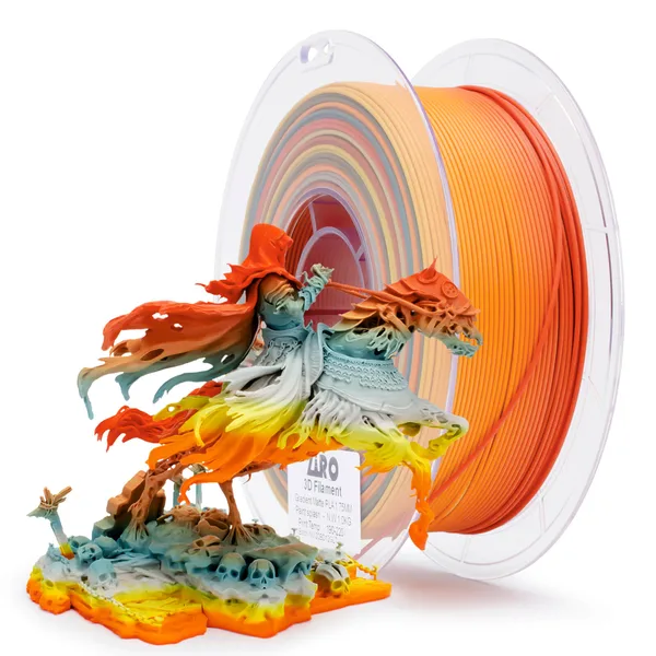 ZIRO ZIRO Fast Gradient Matte PLA Filament, Paint Splash