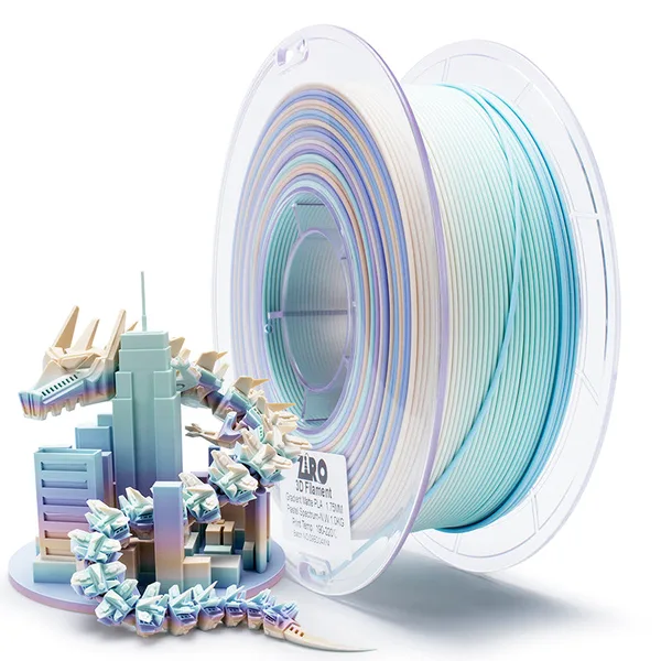 ZIRO ZIRO Fast Gradient Matte PLA Filament, Pastel Spectrum