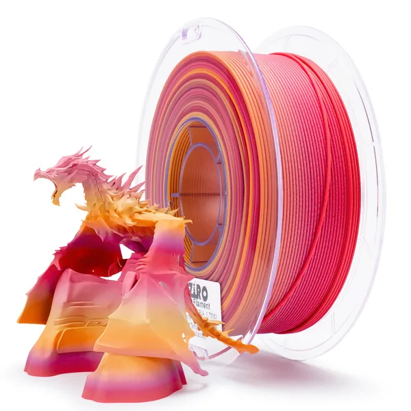 ZIRO ZIRO Fast Gradient Matte PLA Filament, Peachy Sunrise