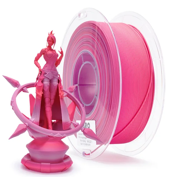 ZIRO ZIRO Fast Gradient Matte PLA Filament, Pink Hydrangea