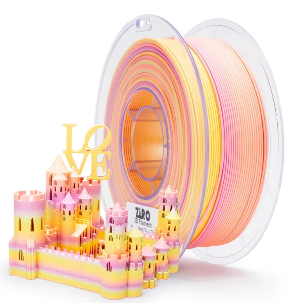 ZIRO ZIRO Fast Gradient Matte PLA Filament, Sunlit Petal